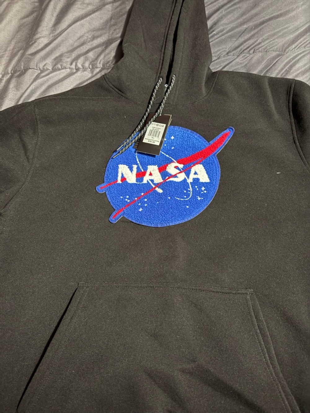 NASA Logo Black Crewneck Sweatshirt